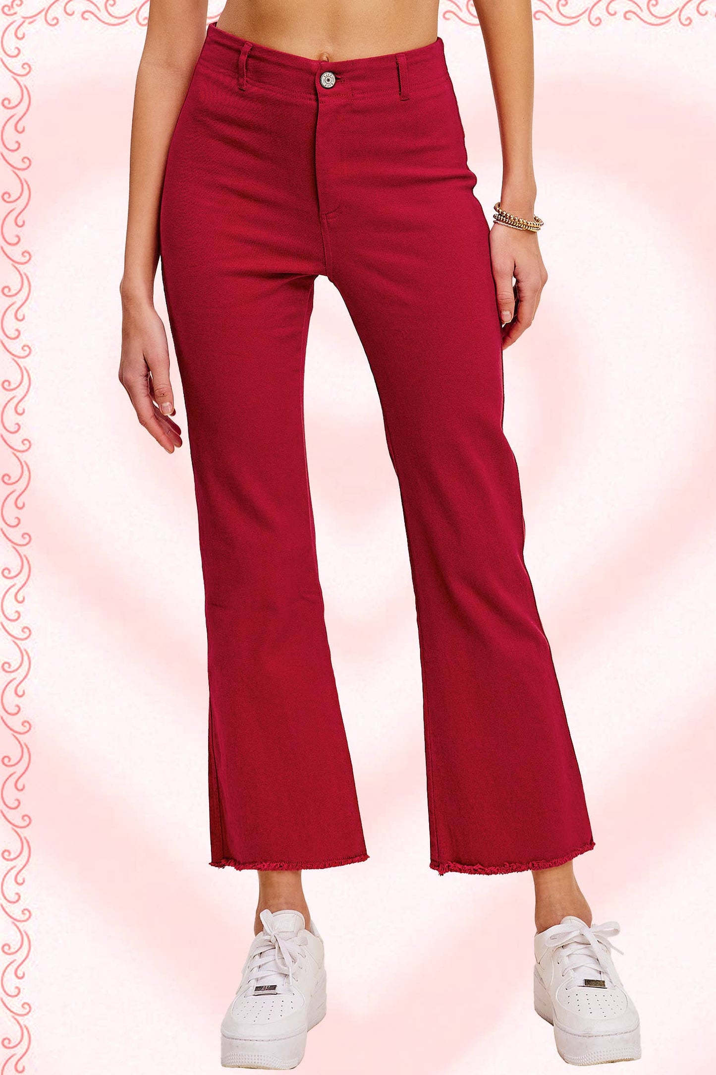 Soft Washed Stretchy High Waisted Flare Pants