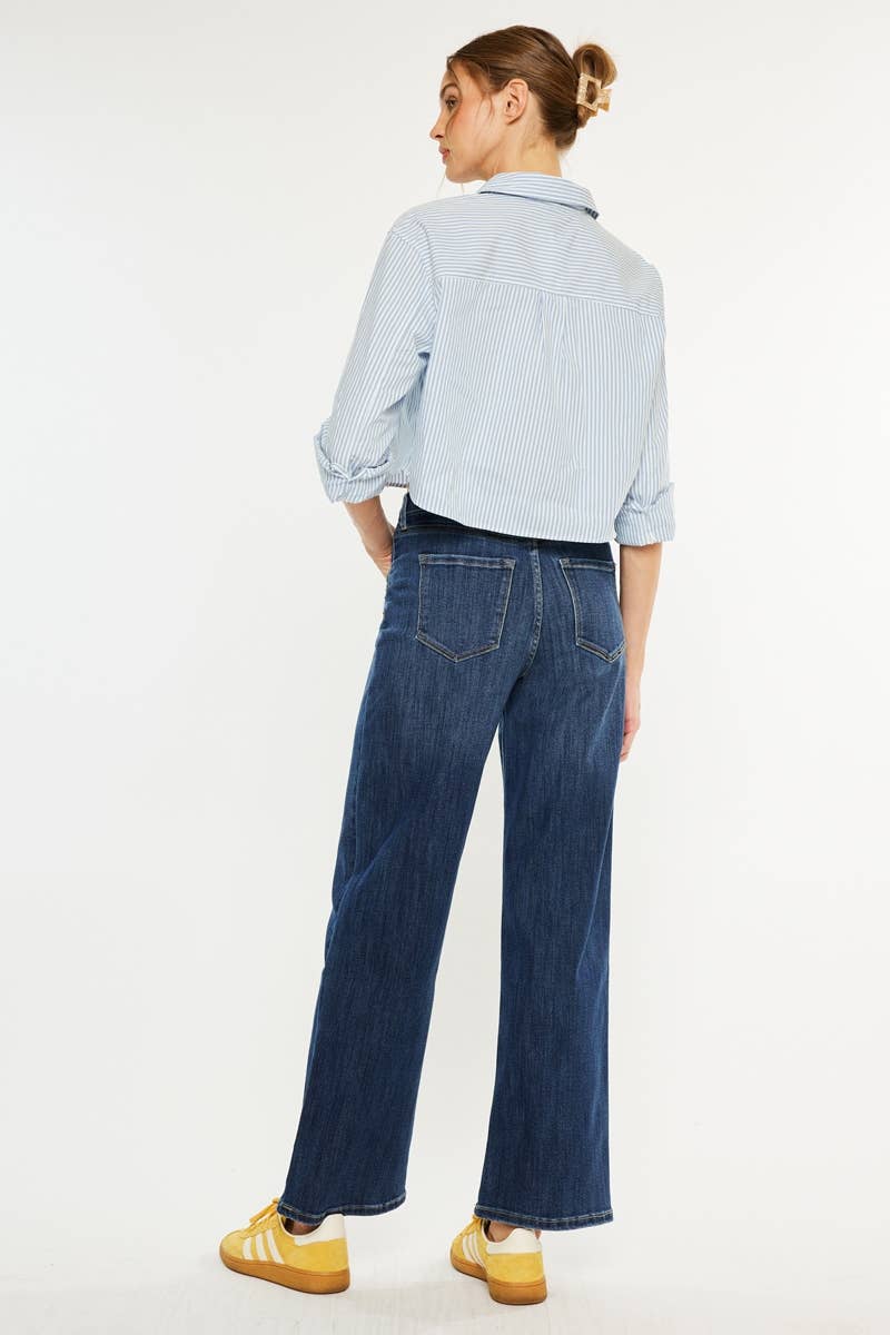 HIGH RISE WIDE LEG Dark KanCan