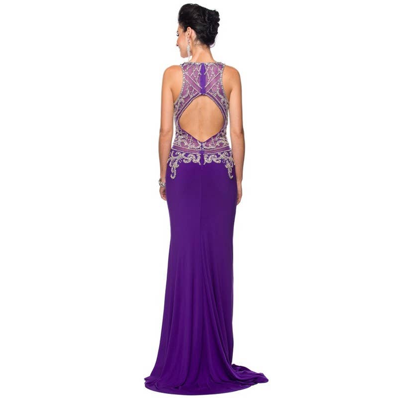 JEWEL EMBELLISHED EVENING GOWN ~ X-Small