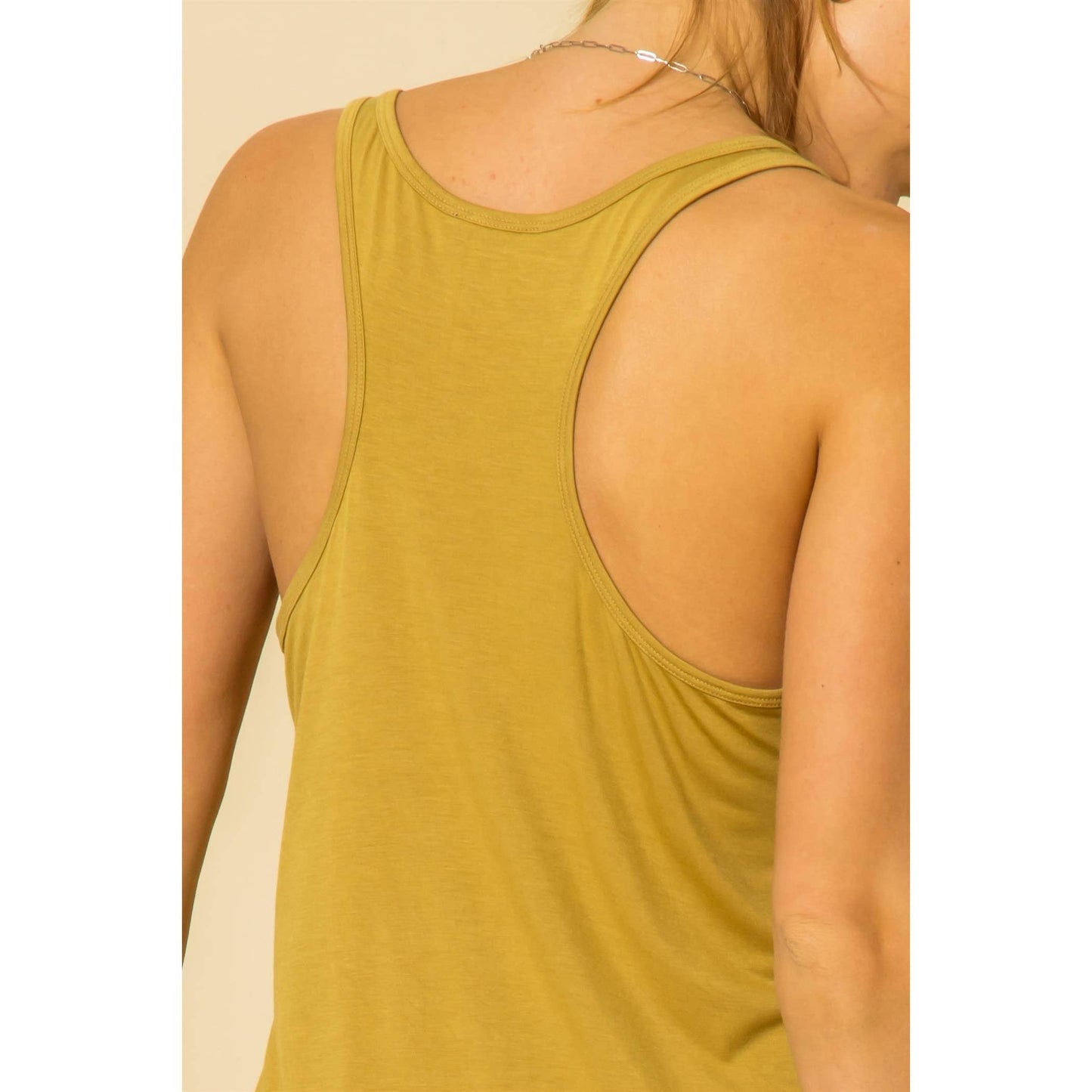 RACERBACK TANK TOP ~ Golden Lime