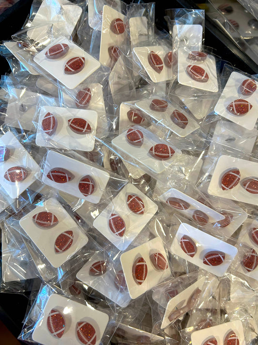 Football Stud Earrings