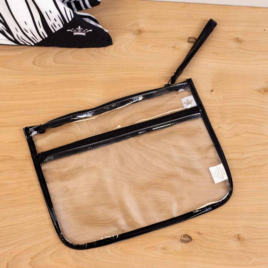 Palisade Pouch   Clear/Black  12x9