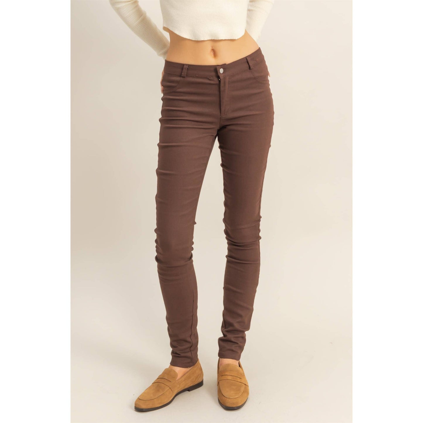 Low-Rise Skinny Pants