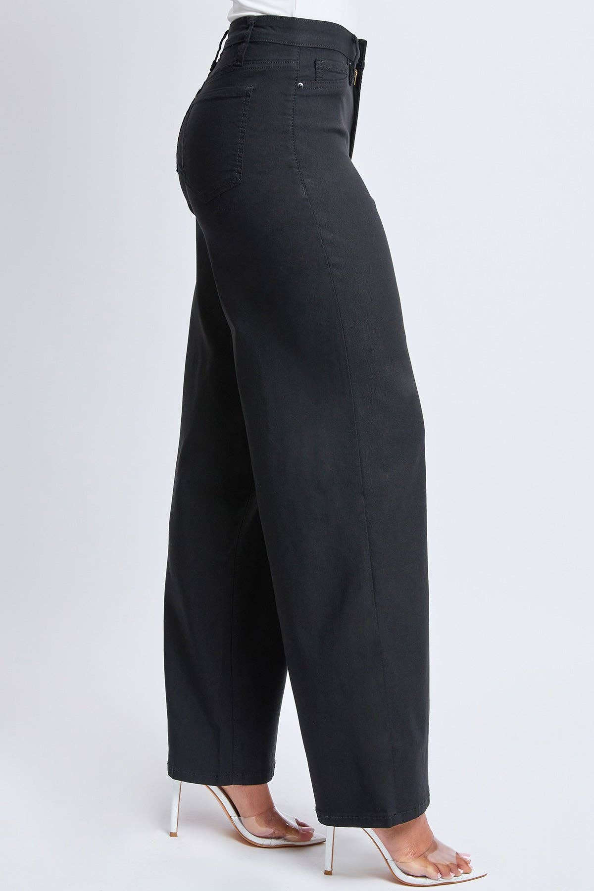 Hyperstretch High Rise Wide Leg Pant ~ Black