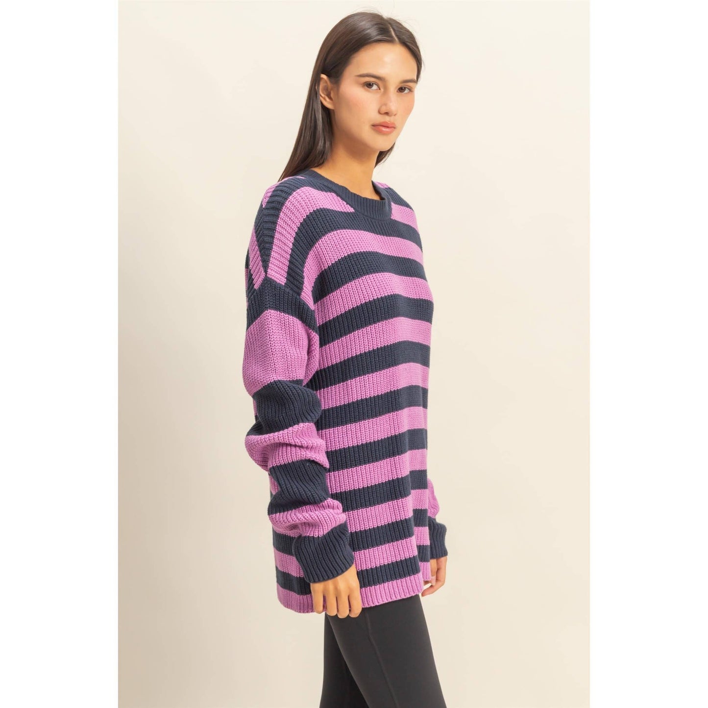Striped Long Sleeve Sweater