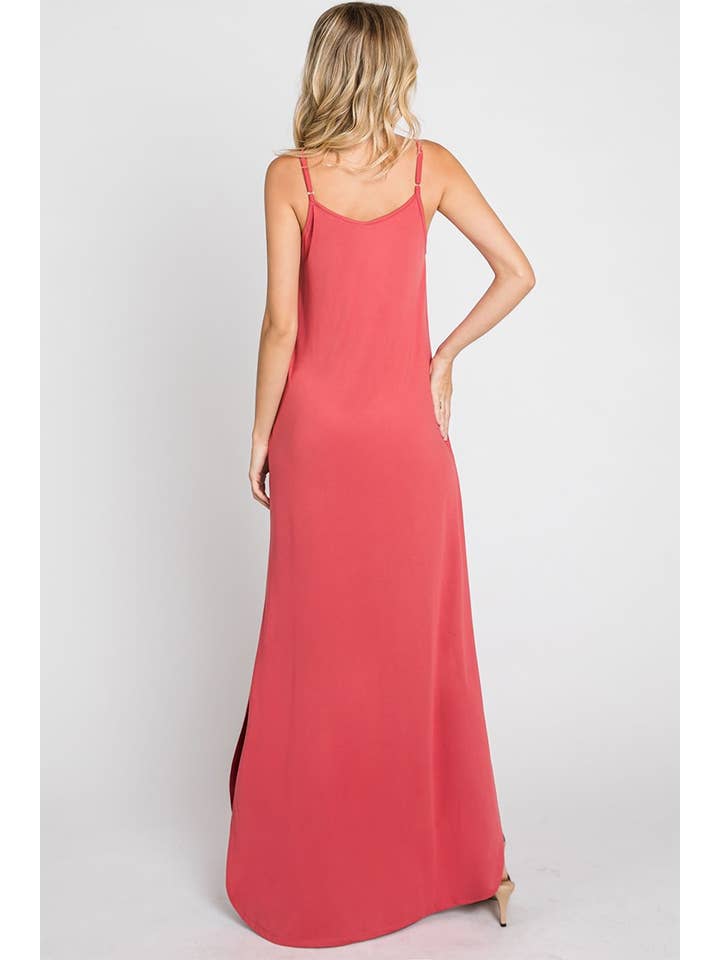 CAMI MAXI DRESS WITH POCKETS