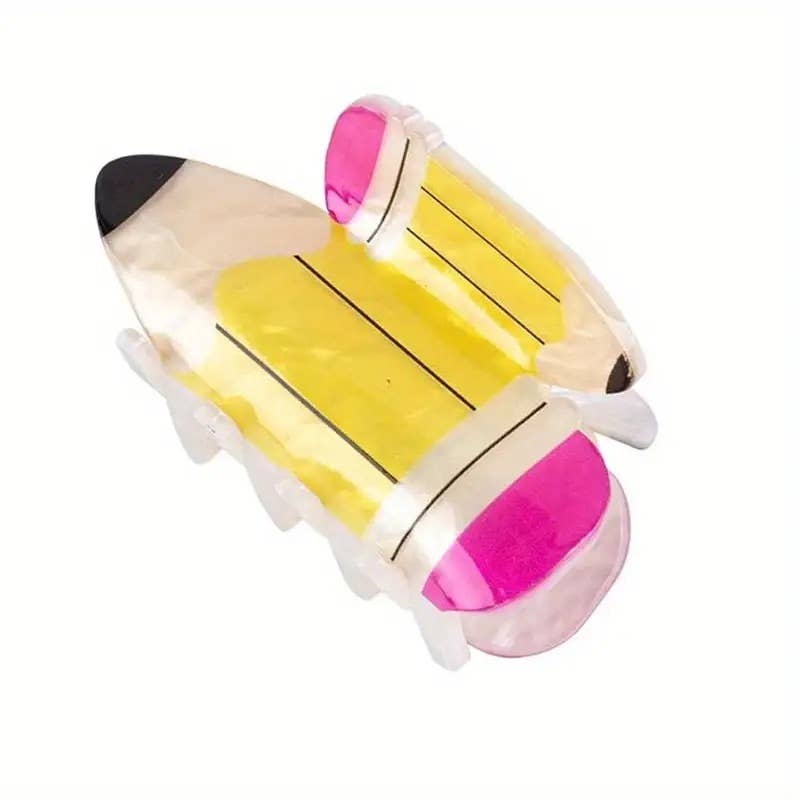 🍎Back to School Hair Clips ~ Pencil