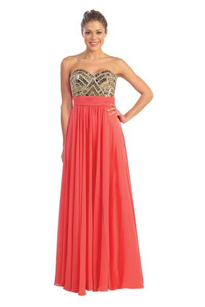 Flowing Chiffon Skirt Formal Dress ~ Small