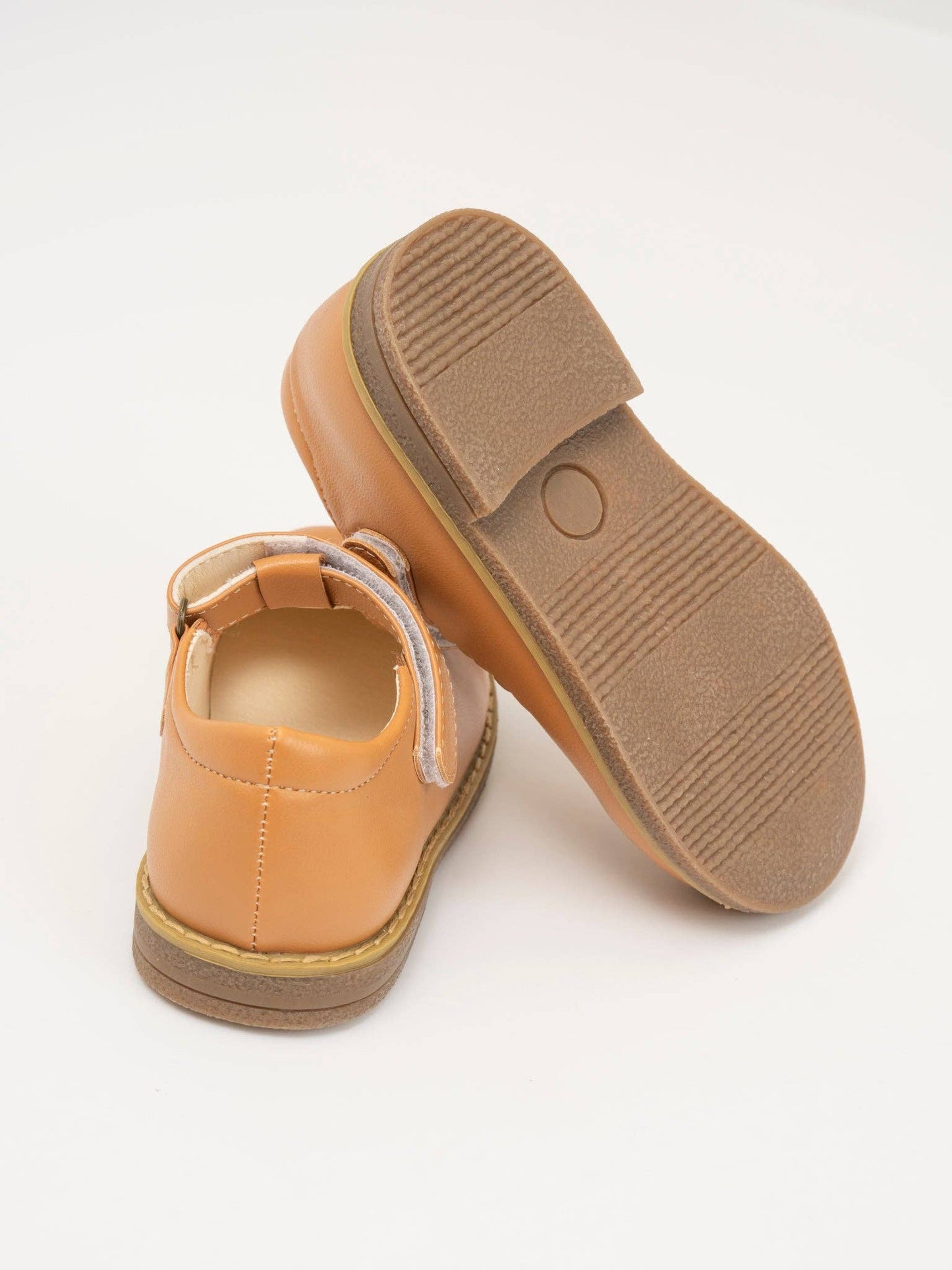 T-Strap Mary Jane Hard Sole Shoes: Hazlenut