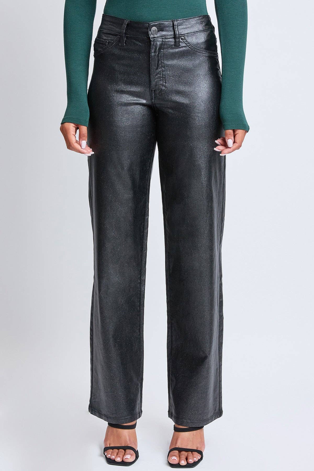 Hyperstretch Straight Leg Metallic Pan