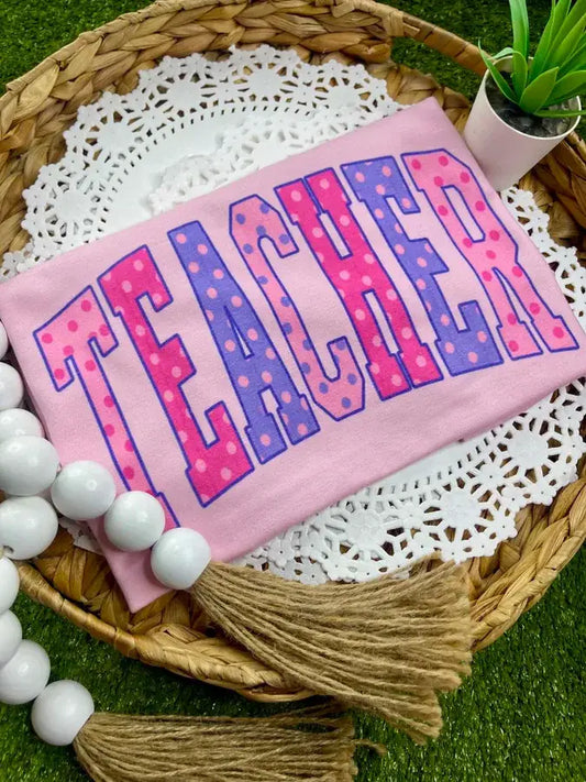 Polkadot Teacher Tee