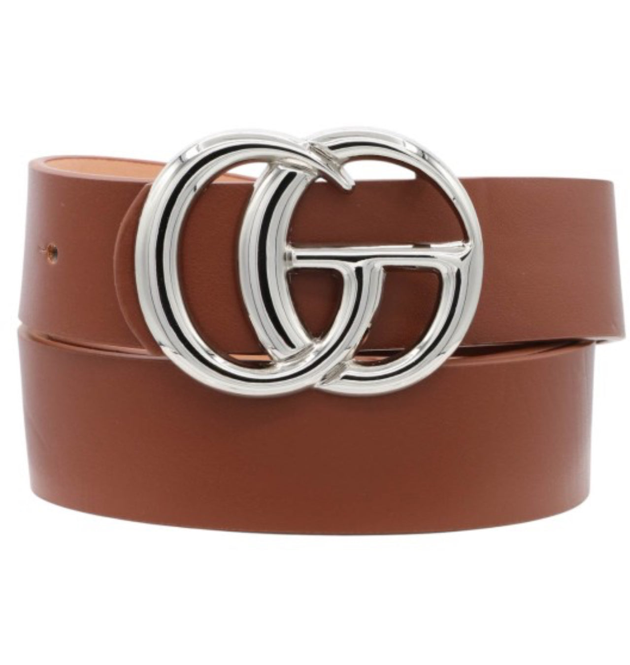 Silver CG Buckle Belt