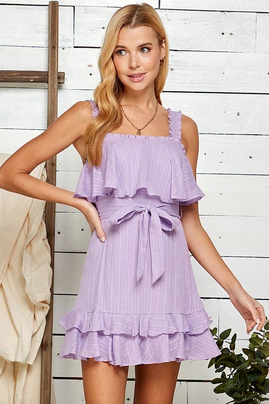 Lavender Ruffle Dress