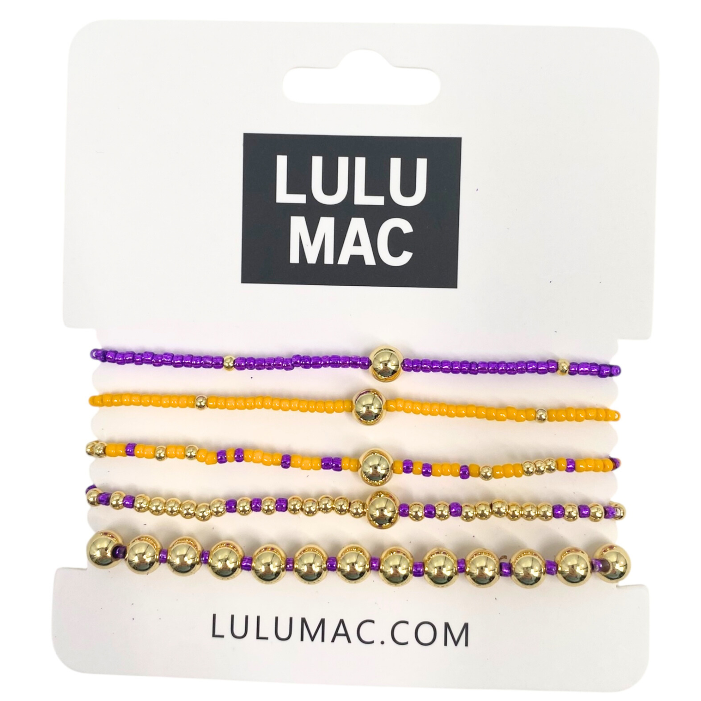 Lulu Mac Purple and Yellow Stack