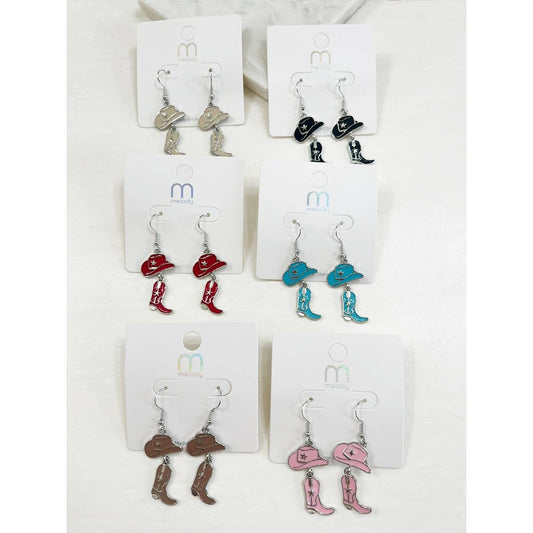 Western Cowgirl Earrings Set