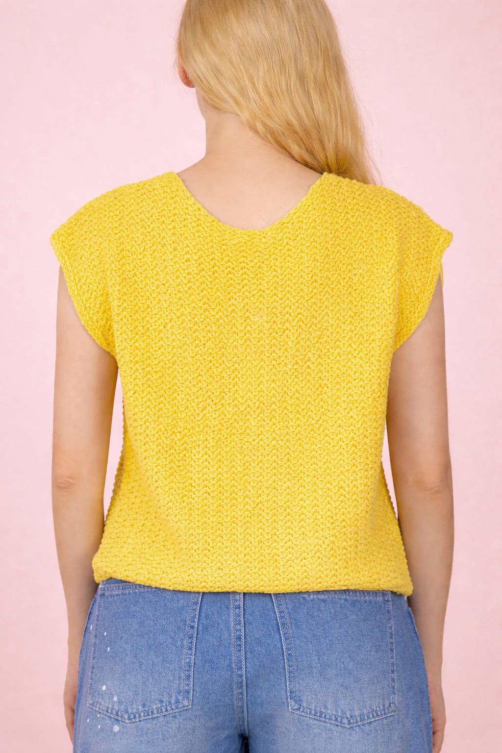 Button Down Knit Sweater Vest