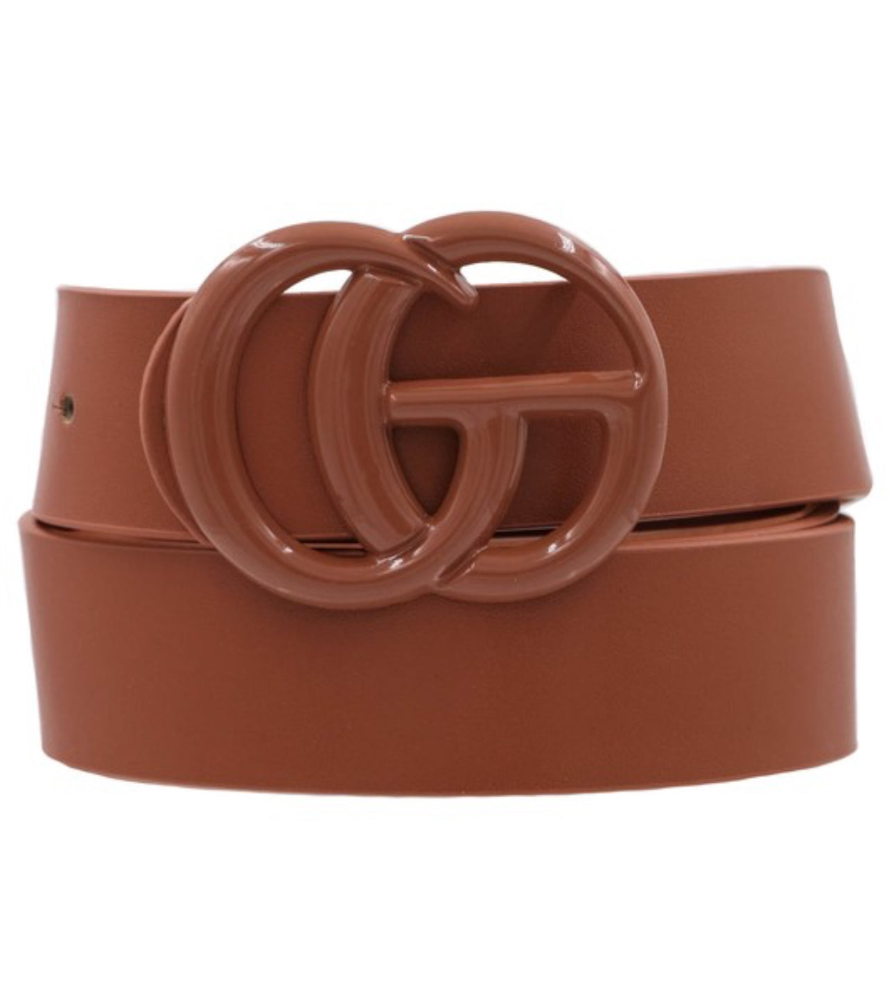 Painted Faux Leather Belt