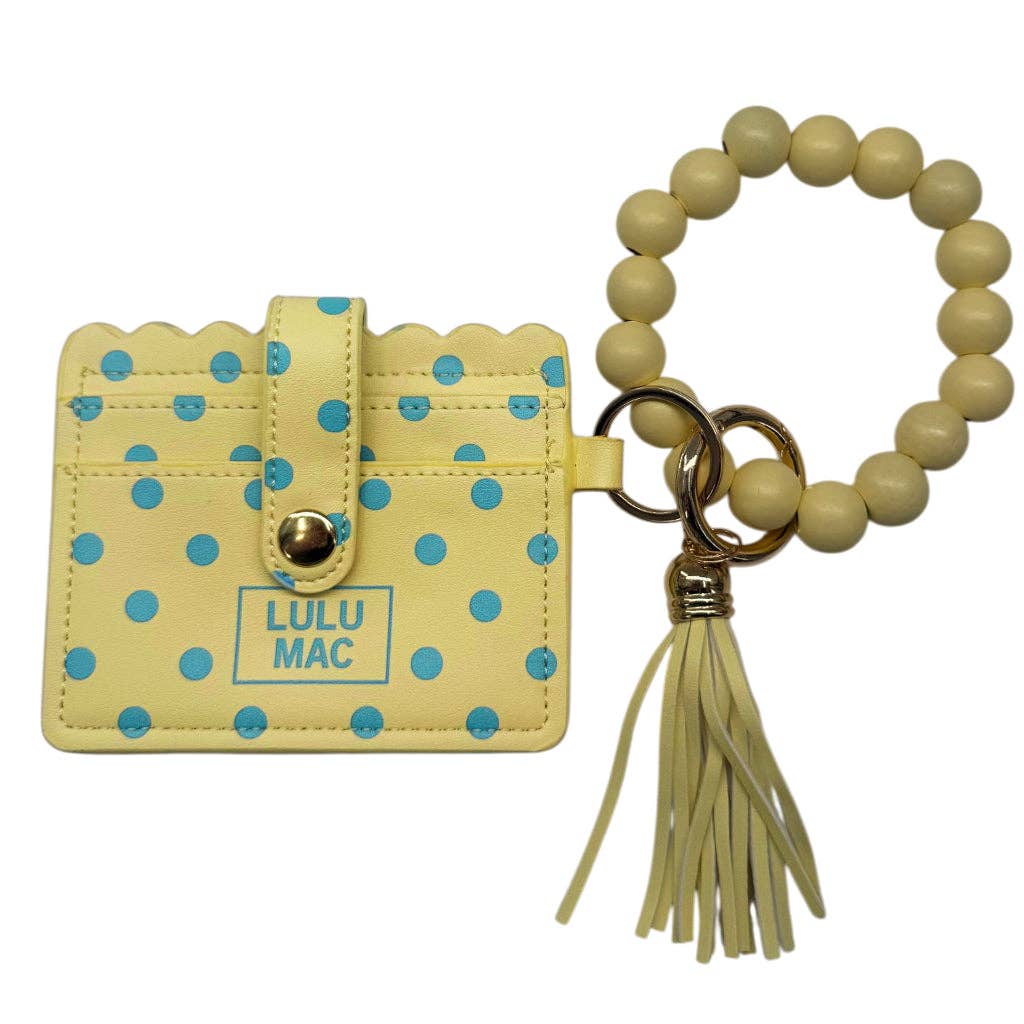 Lulu Mac Beaded Wristlet ID Wallet (multiple colors)