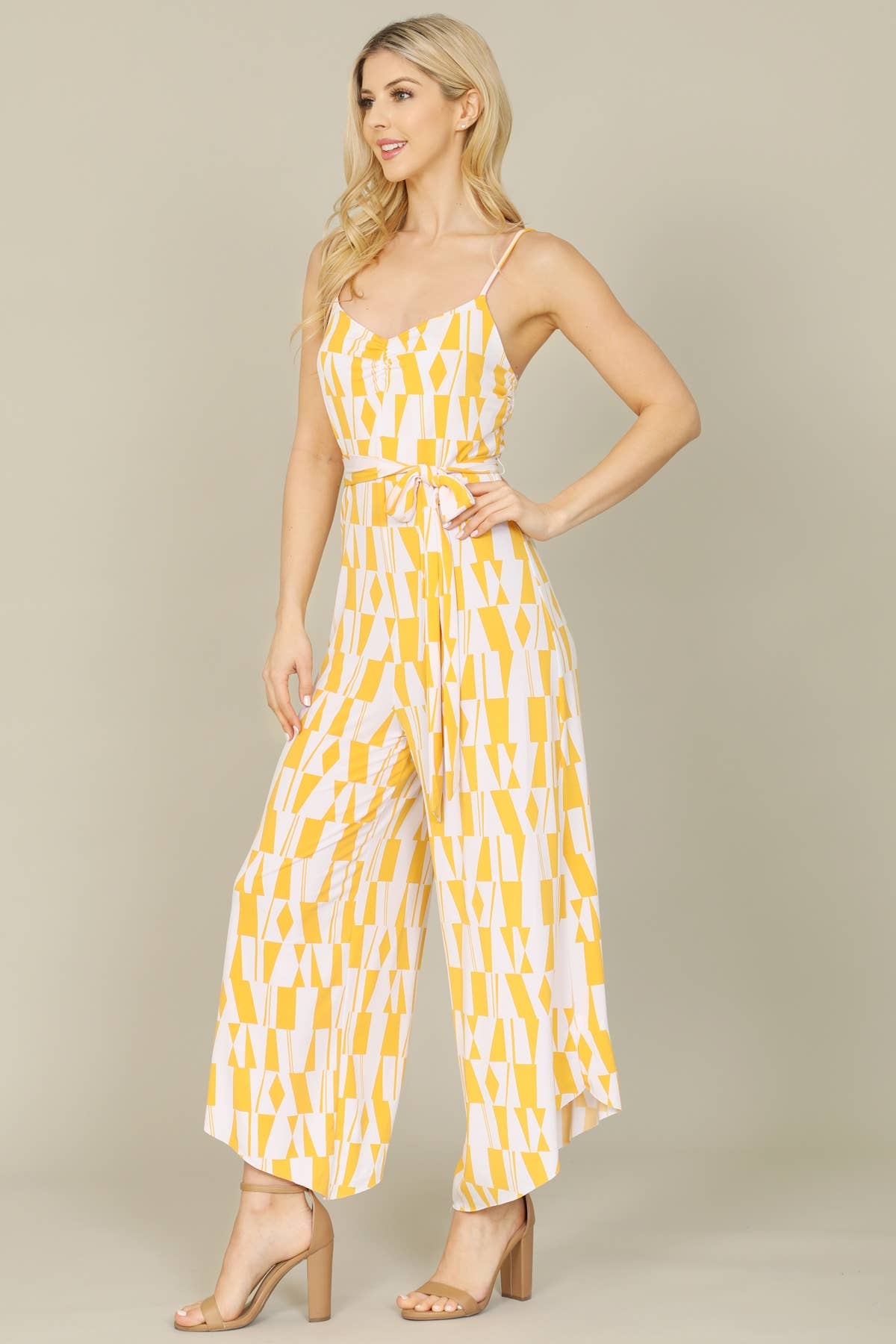 SPAGHETTI JUMPSUIT YELLOW