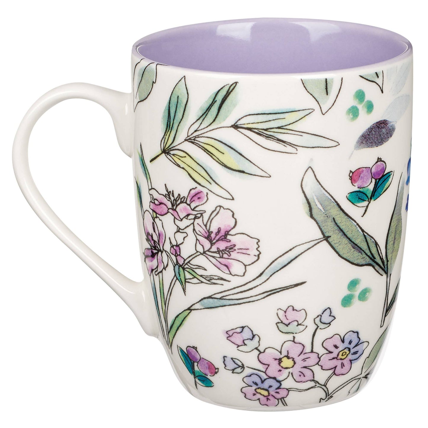 Mug Purple Floral Amazing Grace