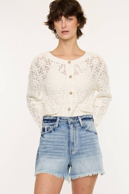 HIGH RISE MOM SHORTS