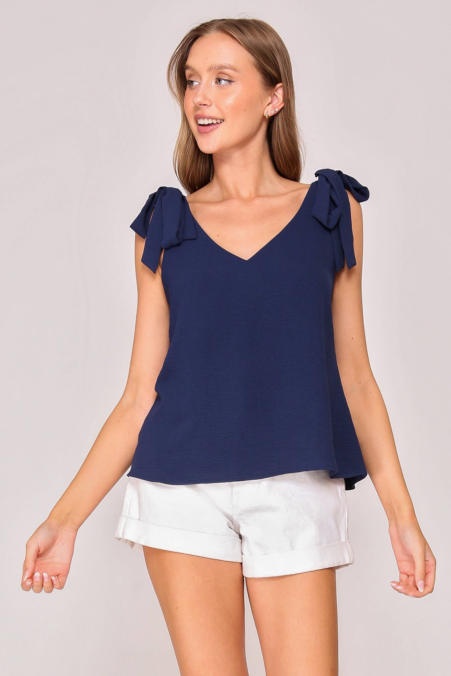 Self Tie Strap Airflow Game Day Cami Top (Multiple Colors)