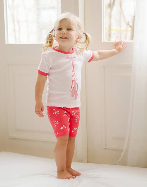 Ballet Shoes Short Sleeve Pajama Set