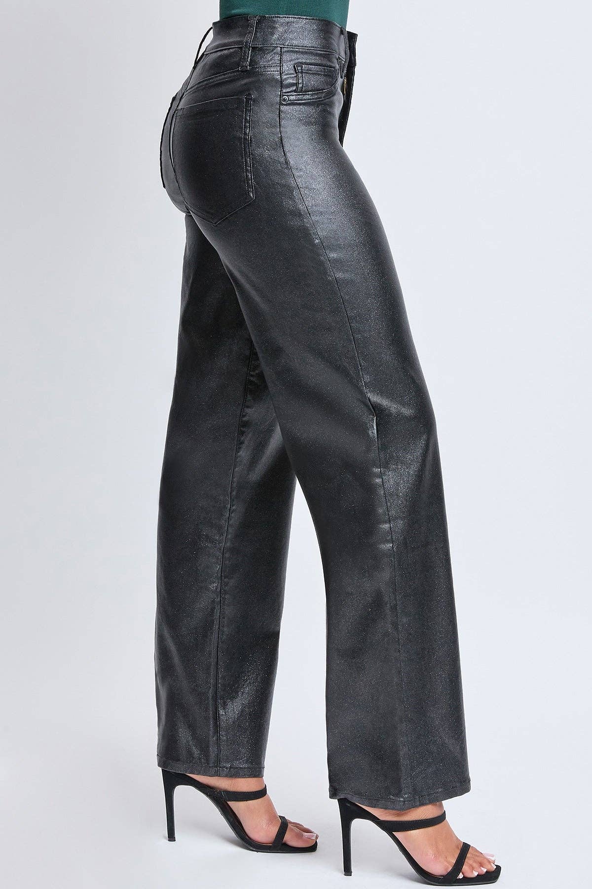 Hyperstretch Straight Leg Metallic Pan