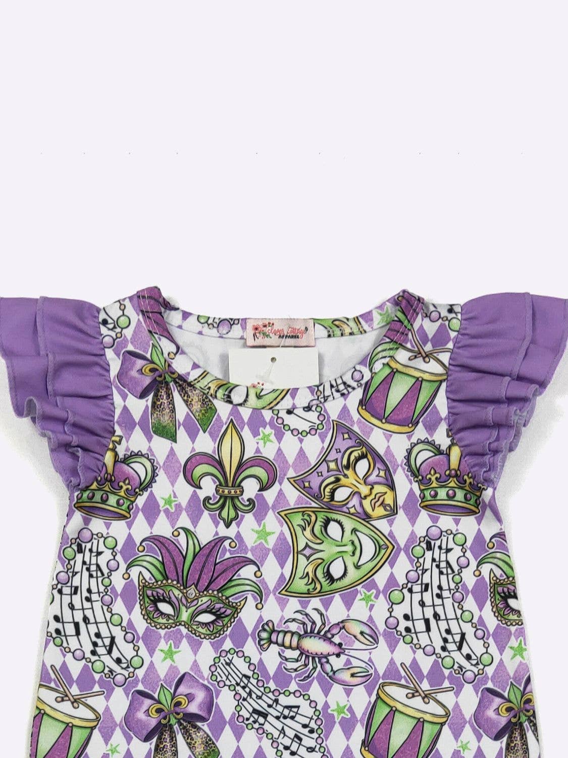 Mardi Masquerade Baby Romper