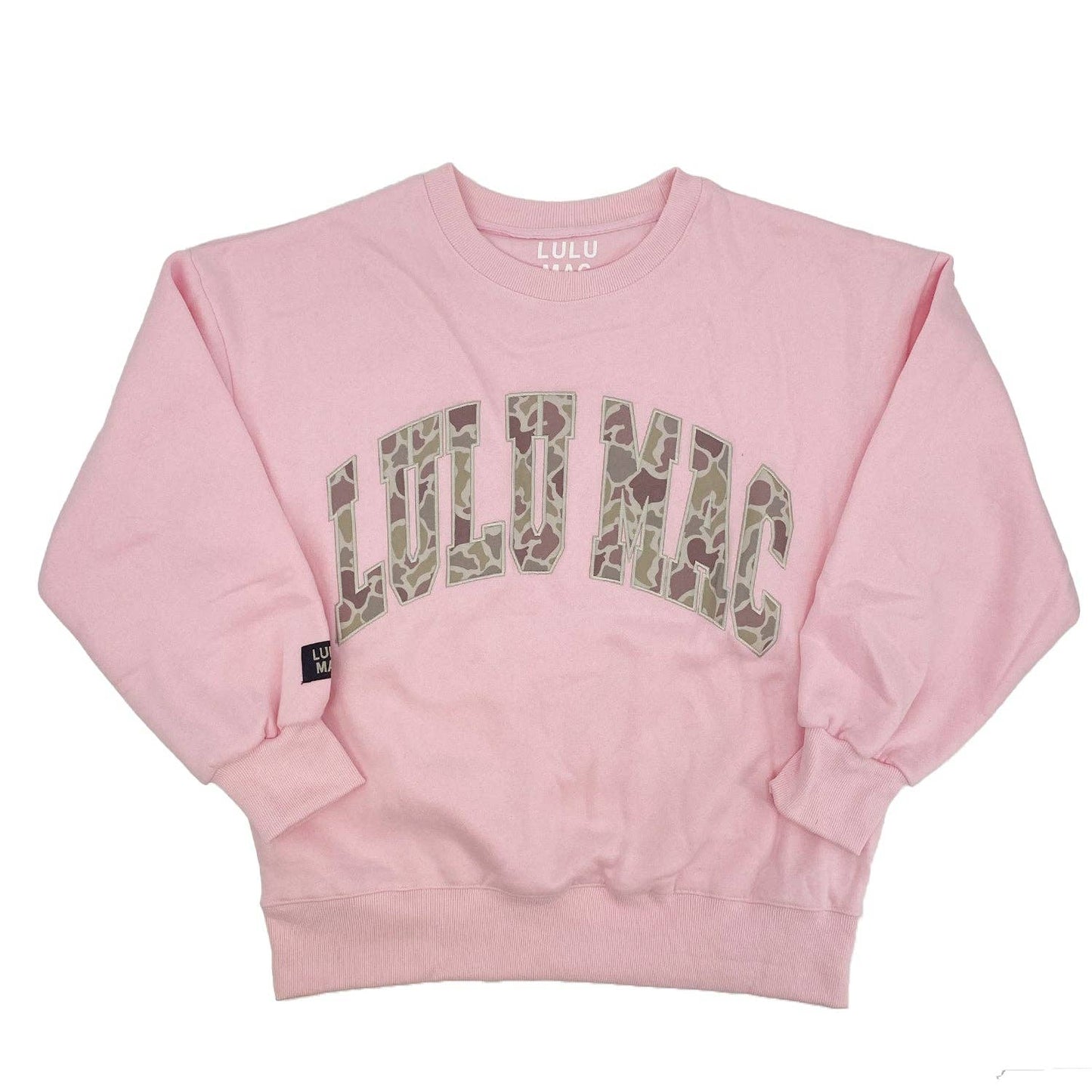Lulu Mac CAMO Sweatshirt ~ LIGHT PINK