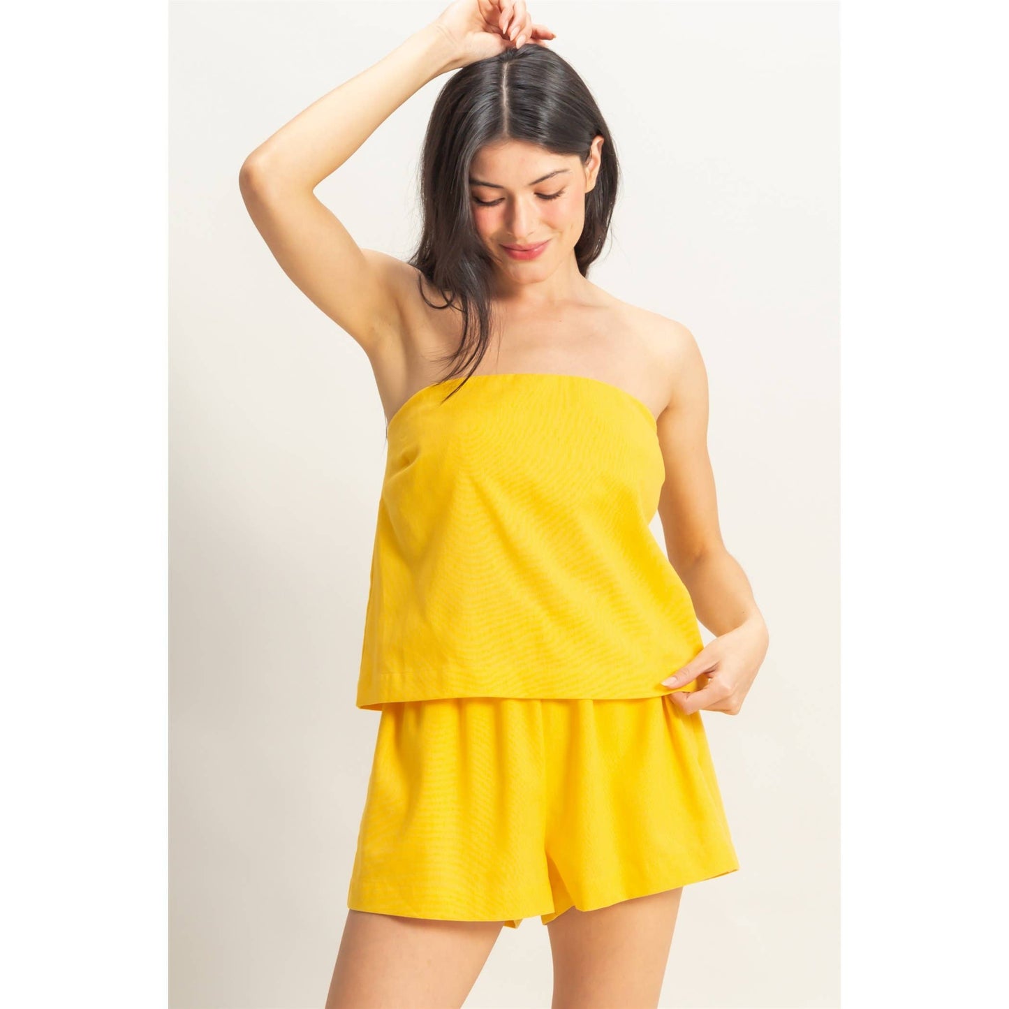 Sunflower Sand Washed Top And Shorts Set