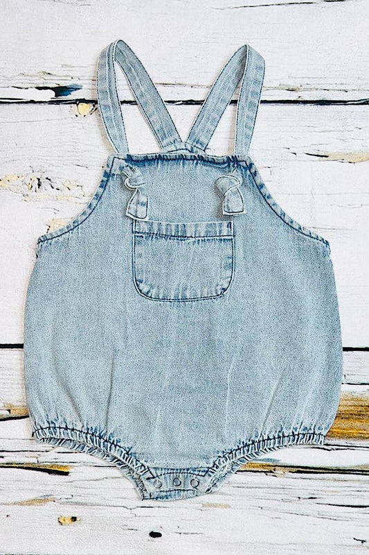 DENIM UNISEX INFANT CLOTHES BABY ROMPER