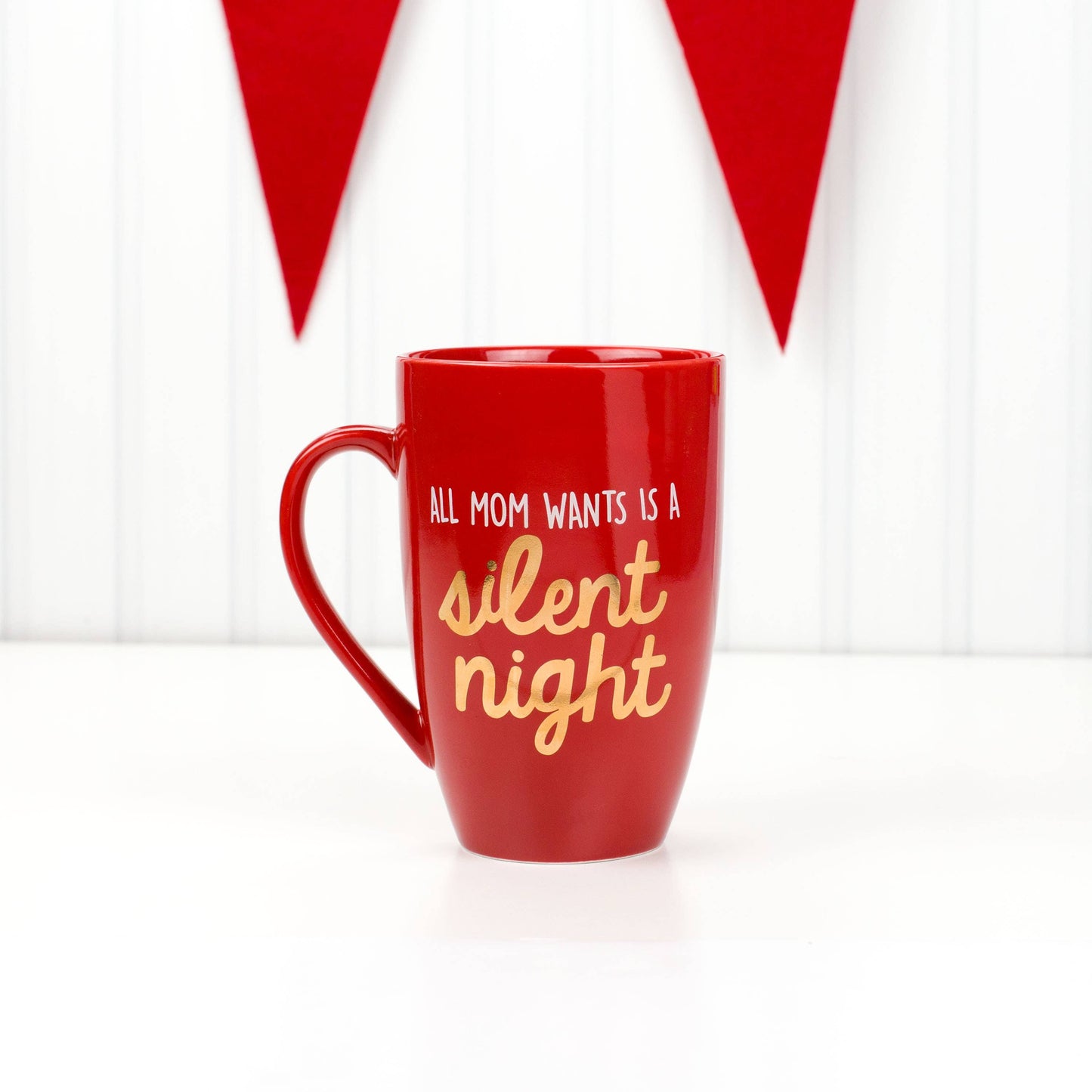All Mom Wants Is A Silent Night Ceramic Holiday Coffee Mug