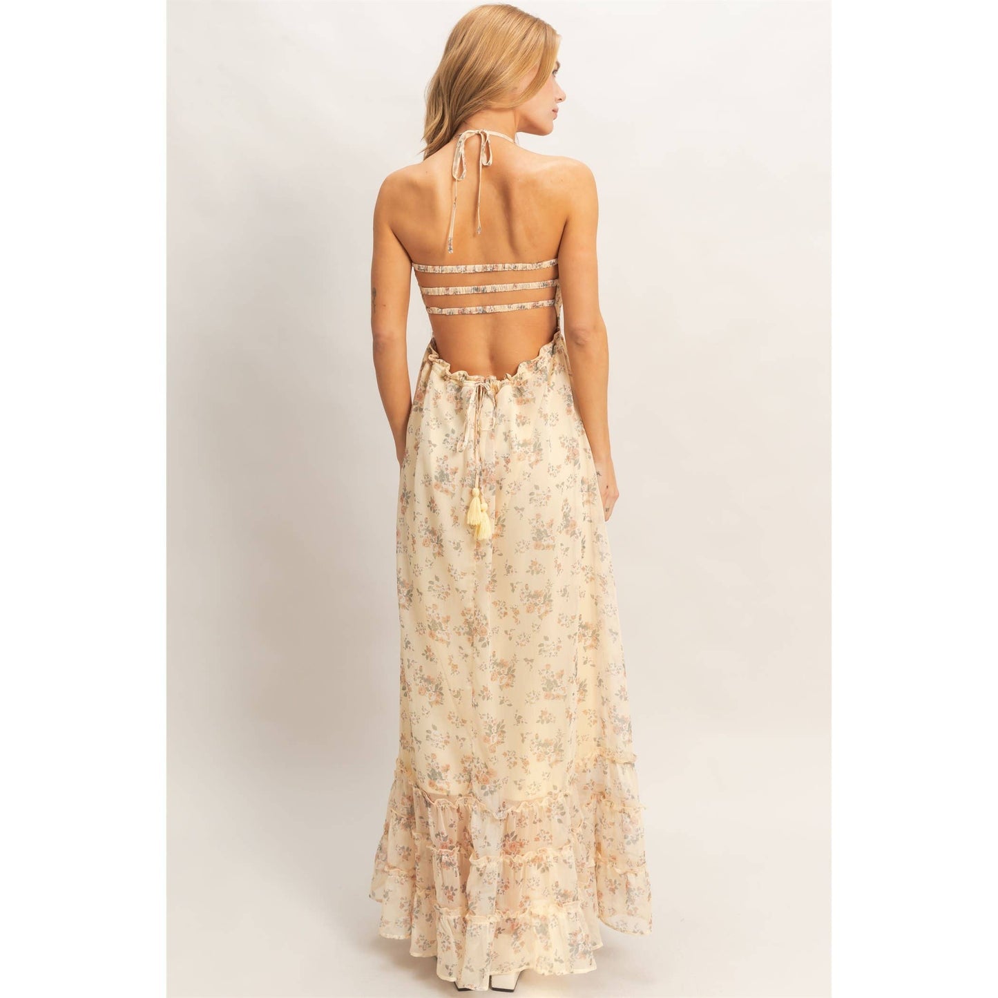 Smocked Floral Maxi Dress