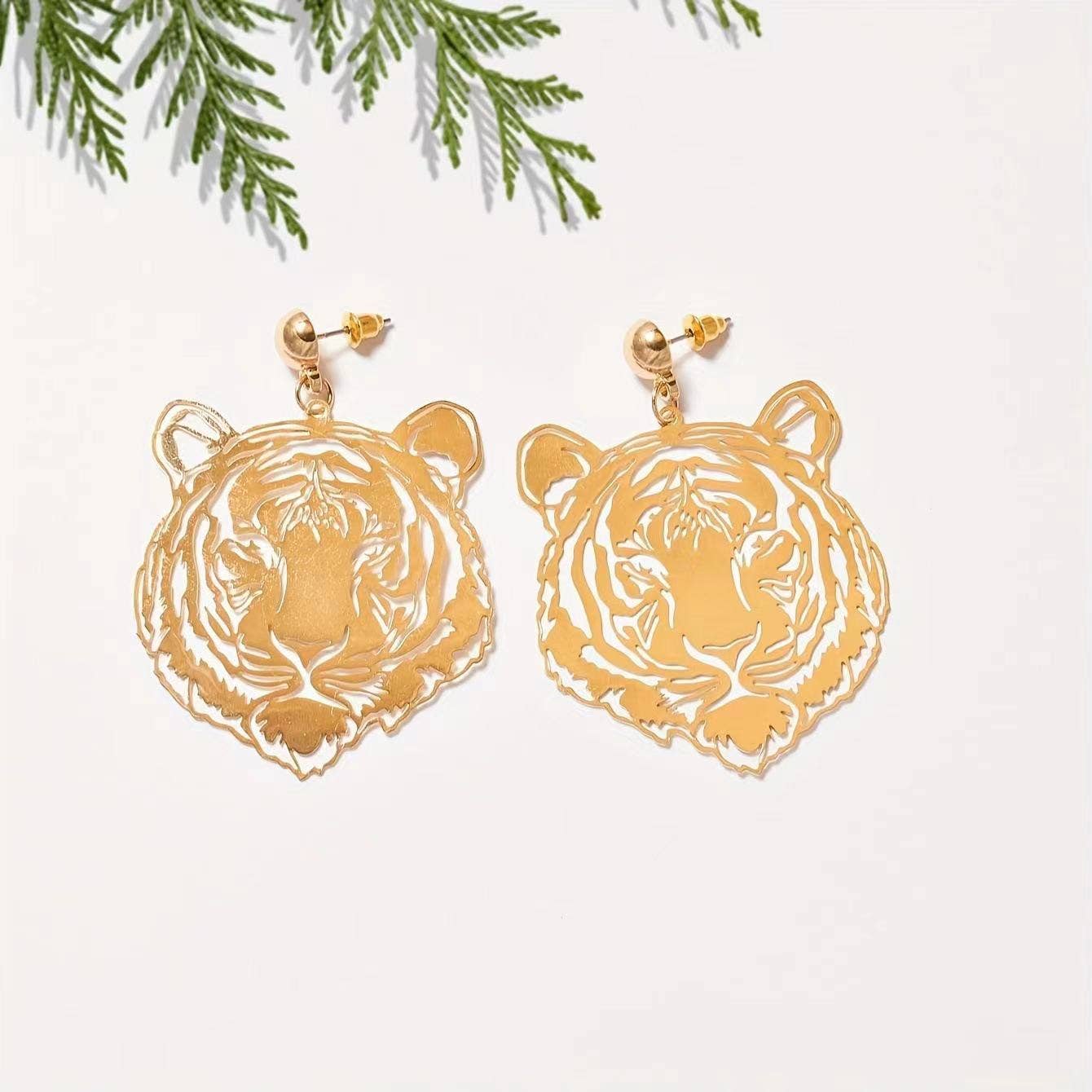 LSU Tiger Gold Earrings