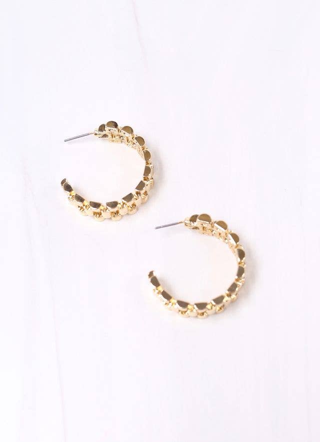 Boseman Link Hoop Earring