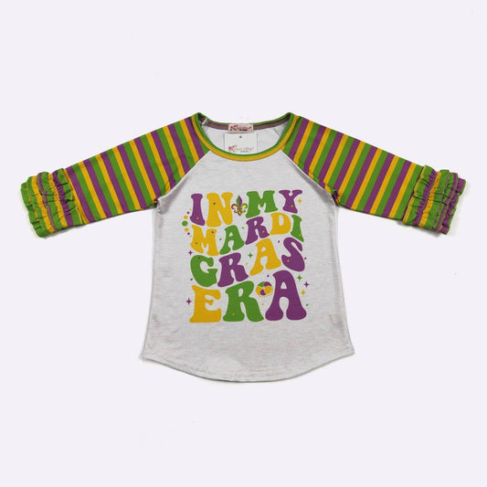 Mardi Gras Era Girls Raglan