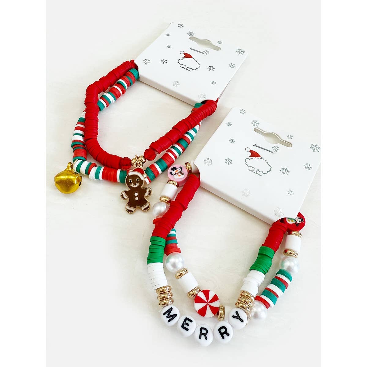 Christmas Theme Clay Bracelet