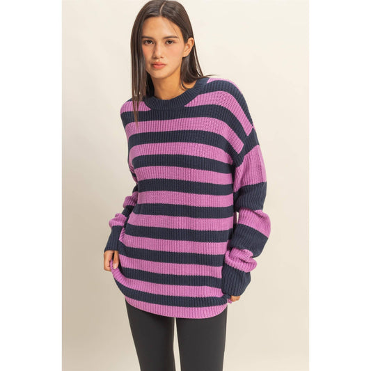 Striped Long Sleeve Sweater