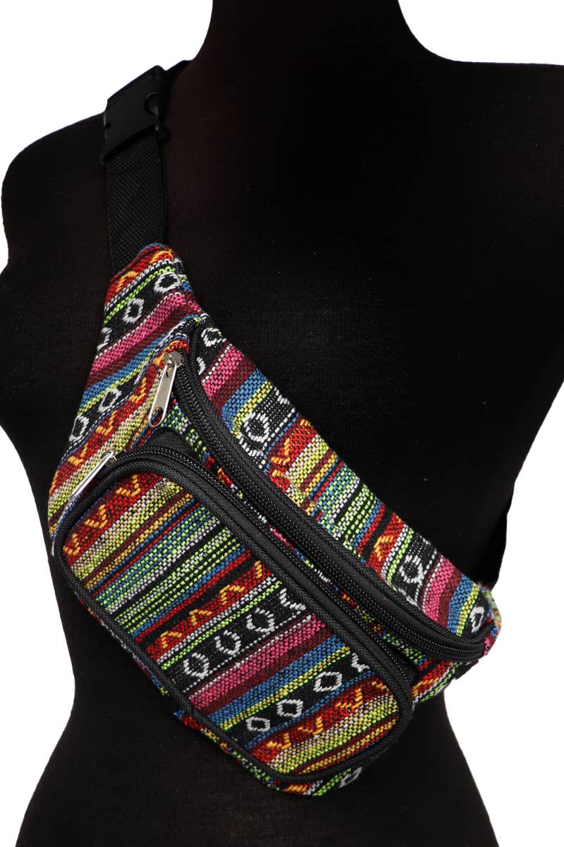 Boho Navajo Baja Tribal Woven Bum Bag Fanny Pack