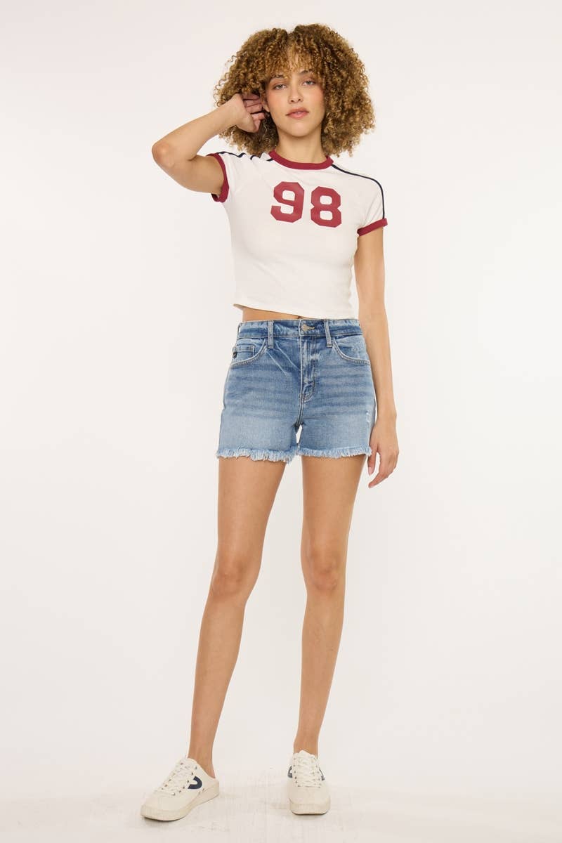 HIGH RISE MOM SHORT