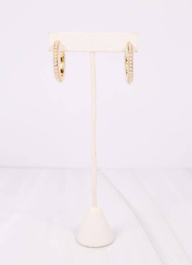 Woodard Pearl Hoop Earring