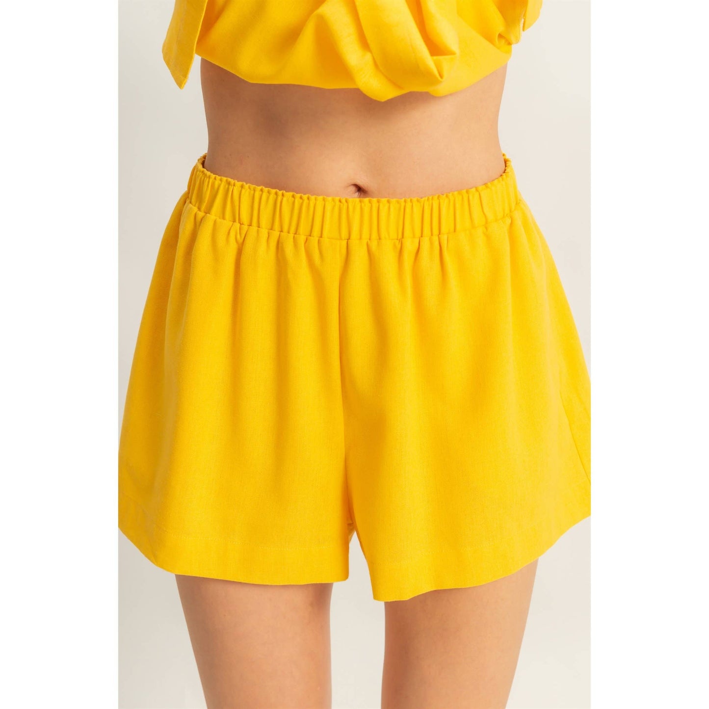 Sunflower Sand Washed Top And Shorts Set