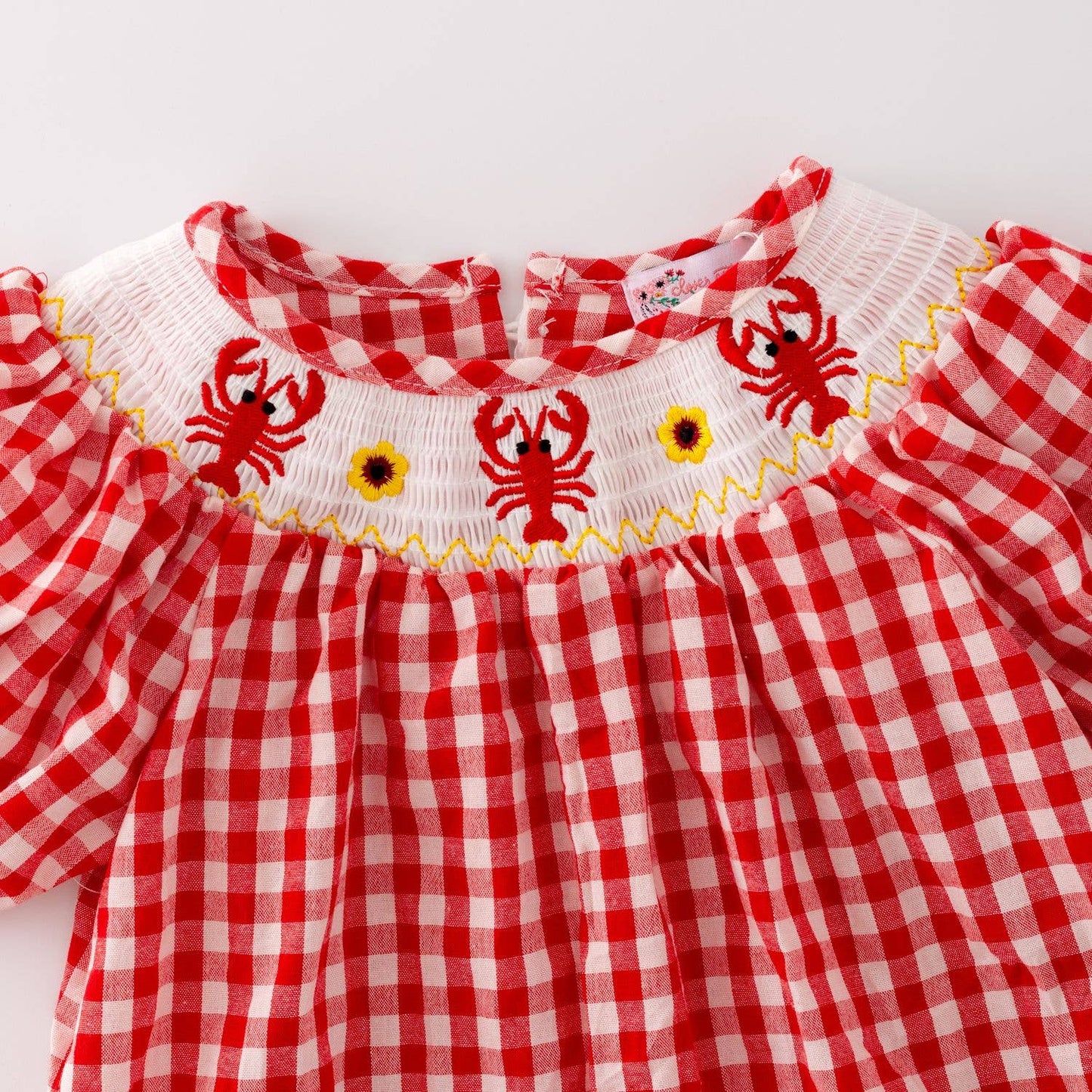 Crawfish Smocked Girls Dress