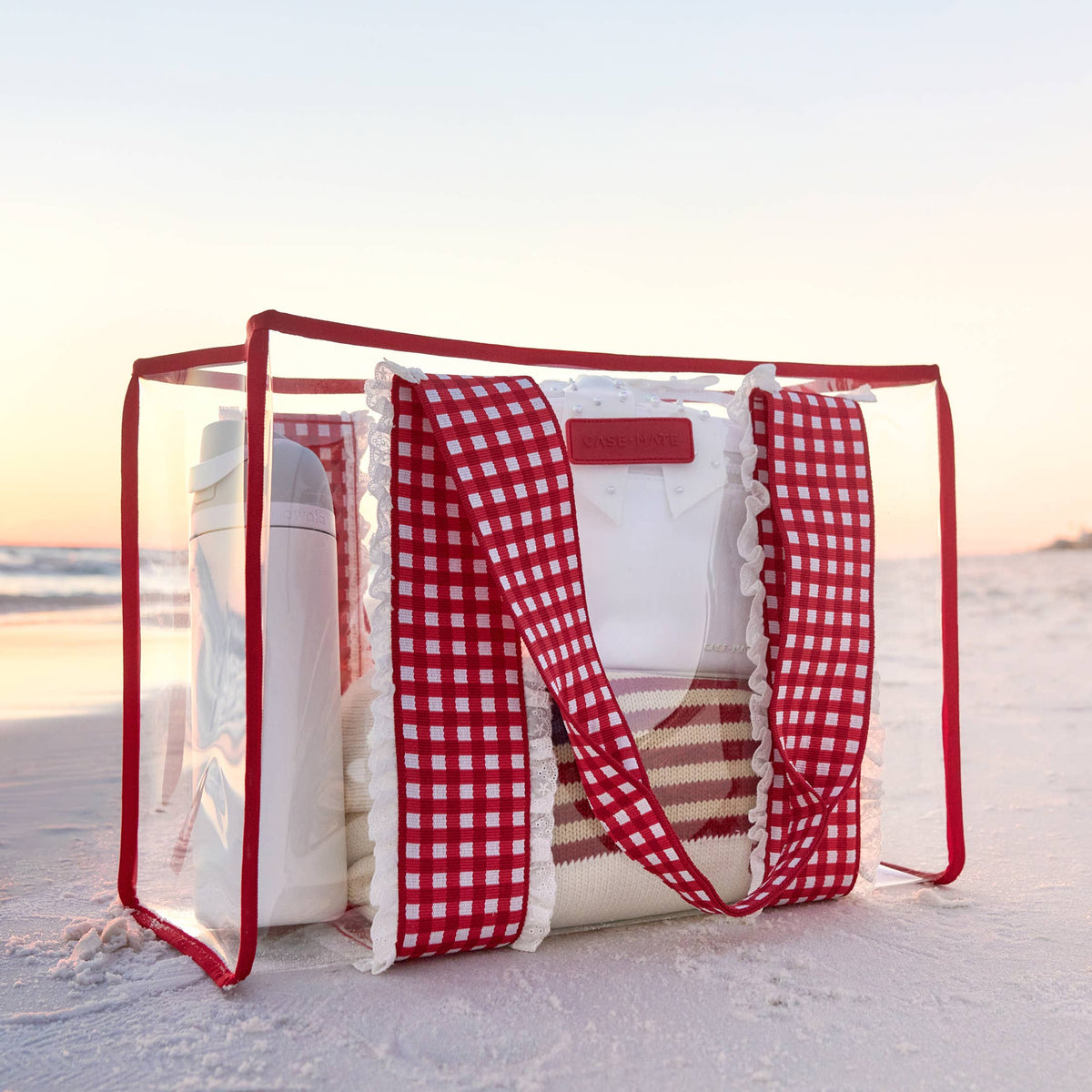 Case-Mate Cherry Gingham Jelly Tote Bag (Classic)