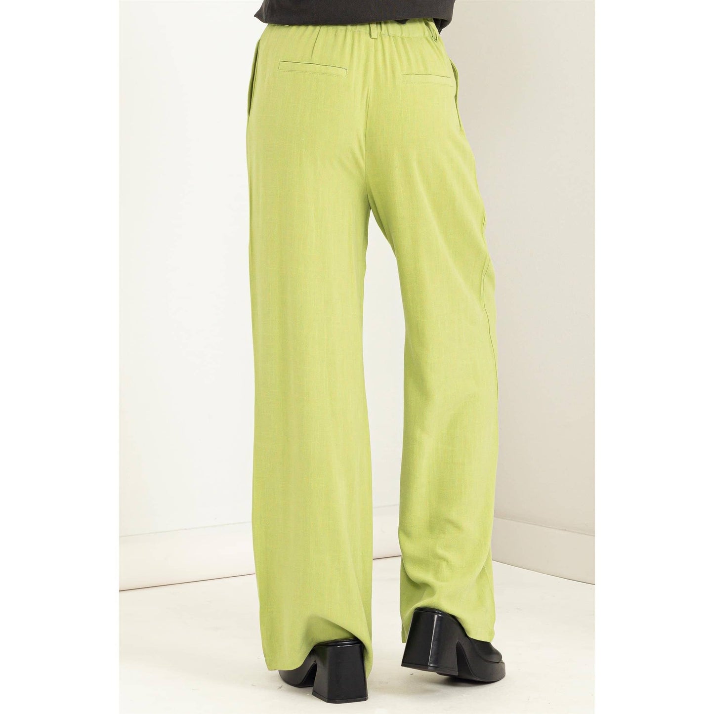 RELAX FIT HIGH WAISTED TROUSERS