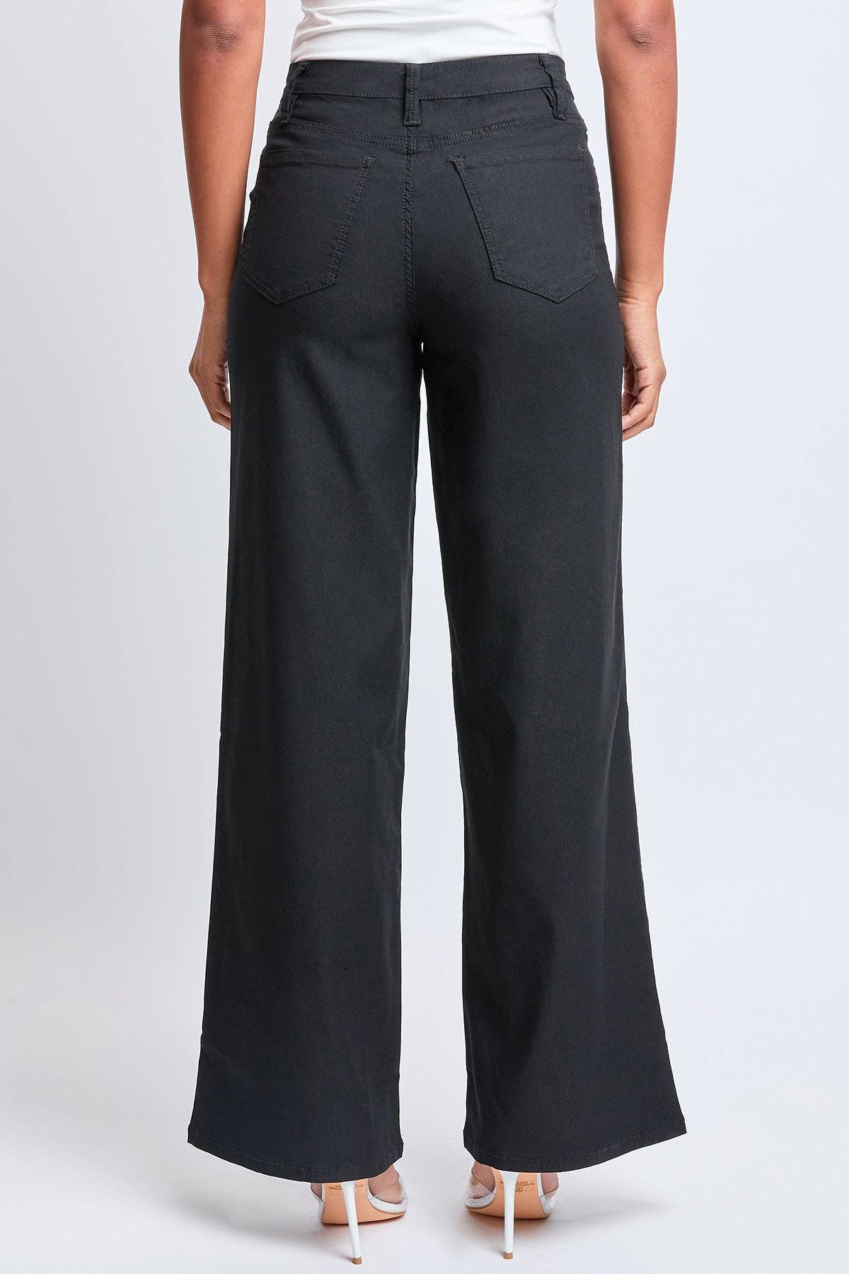 Hyperstretch High Rise Wide Leg Pant ~ Black
