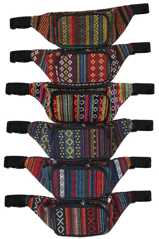 Boho Navajo Baja Tribal Woven Bum Bag Fanny Pack