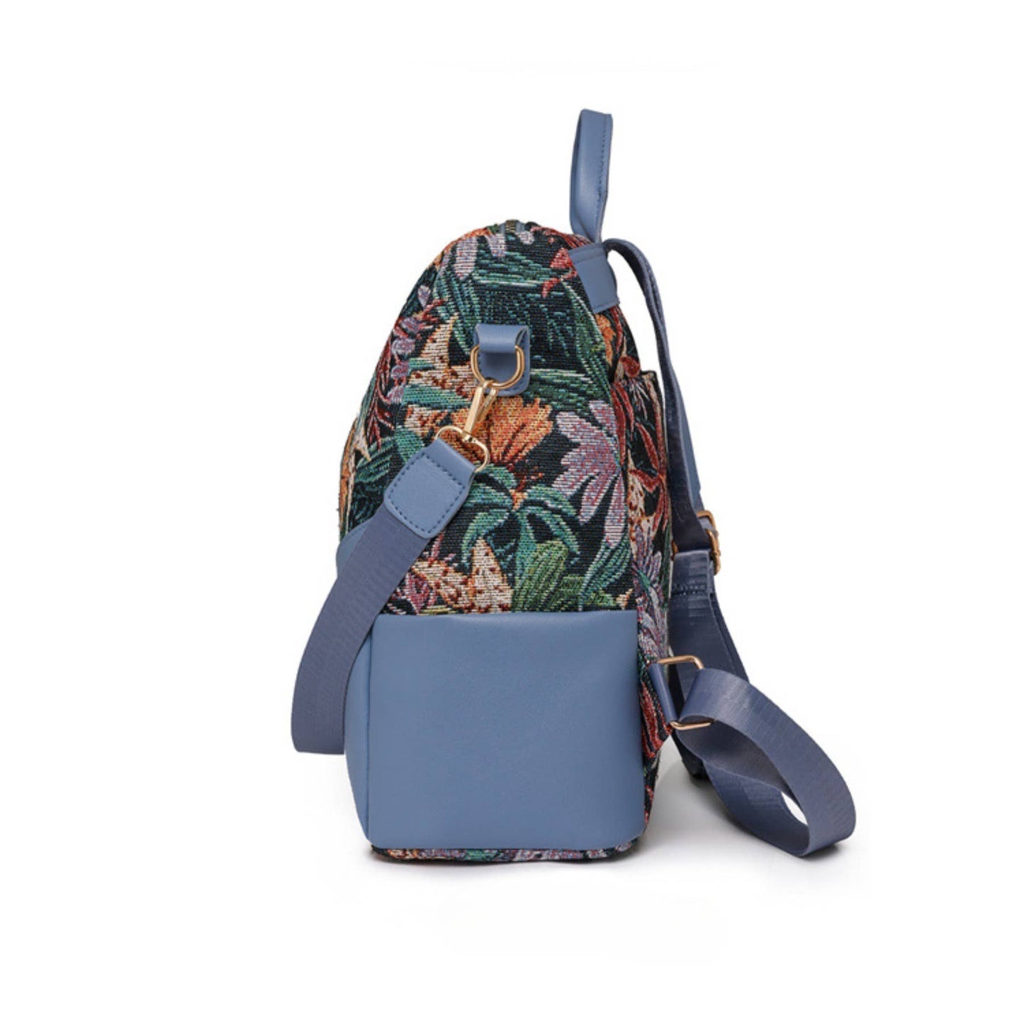 Oxford Cloth Printed Backpack Zipper Closure Lightweight