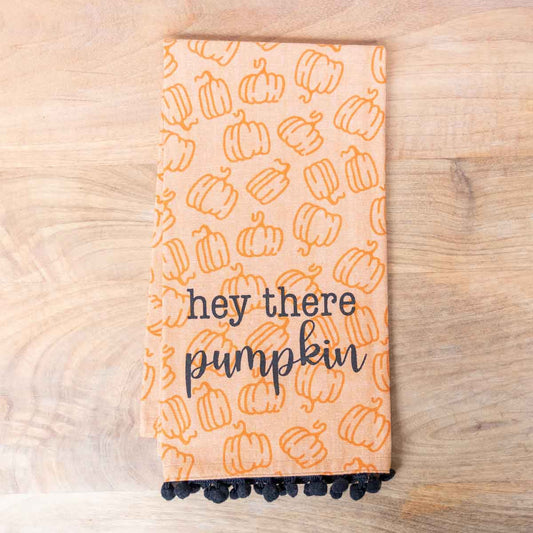 Hey There Pumpkin Hand Towel   20x28